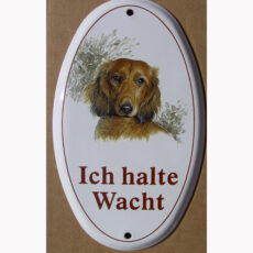 Hundeschilder mit Standardmotiven Dackel