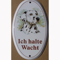 Hundeschilder mit Standardmotiven nach Dalmatiner