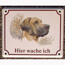 Hundeschilder mit Standardmotiven   Dogge