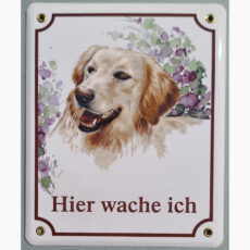 Hundeschild mit Standardmotiv golden Retriever